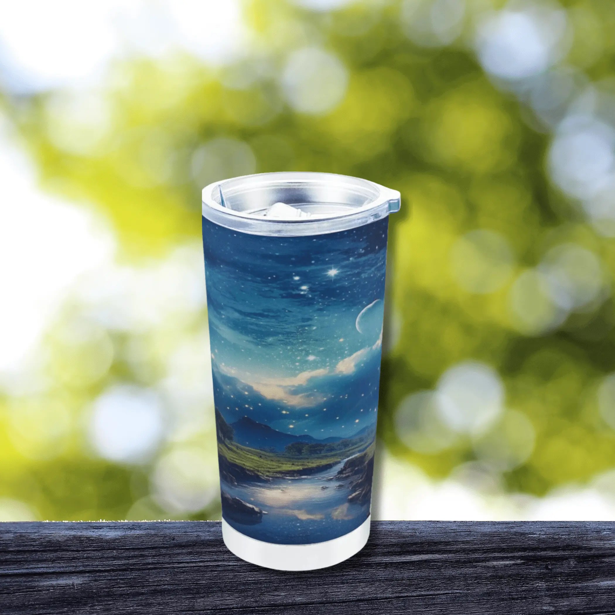 18oz Stainless Steel Tumbler With Sealed Lid.