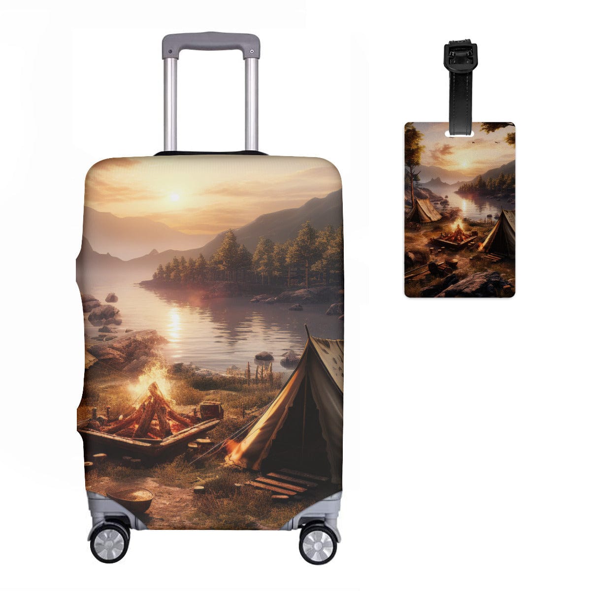 Campingfanstore Stylish Luggage Case and Tag Set