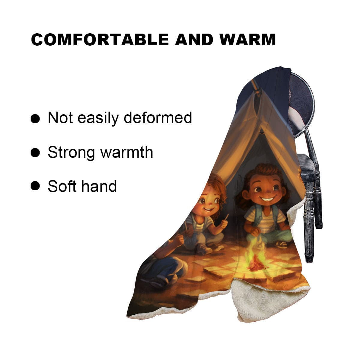Campingfanstore Kid's Cozy And Soft Unisex Hooded Blanket