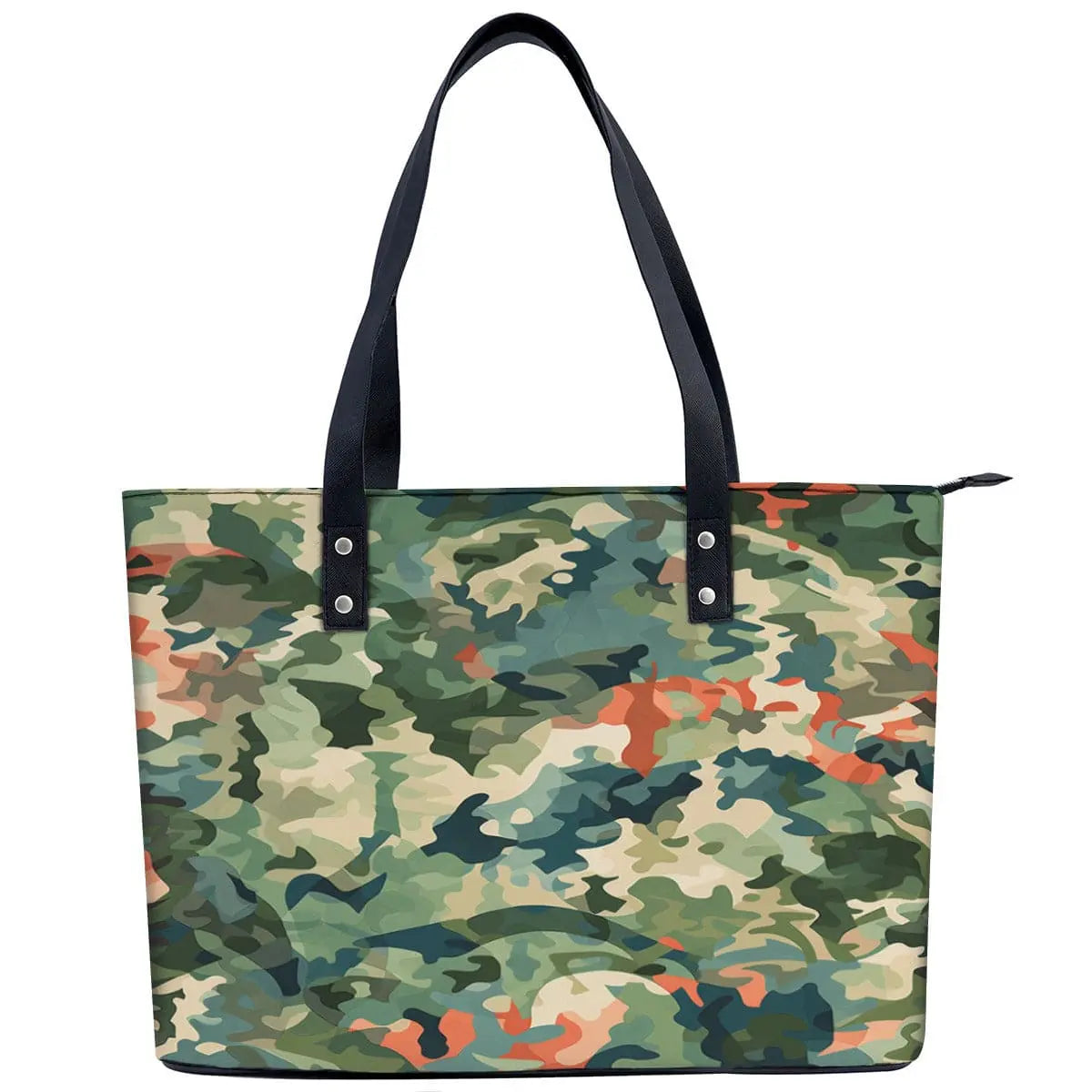Camouflage Cotton Canvas Premium Quality Tote Bag