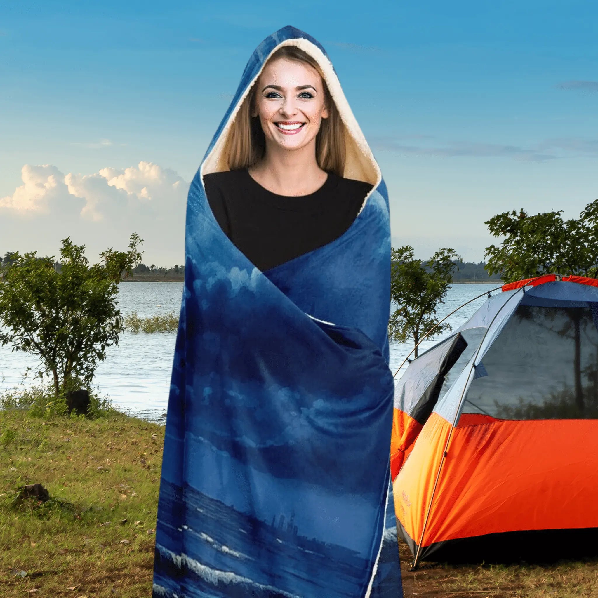 Campingfanstore Unisex Adult Hooded Blanket