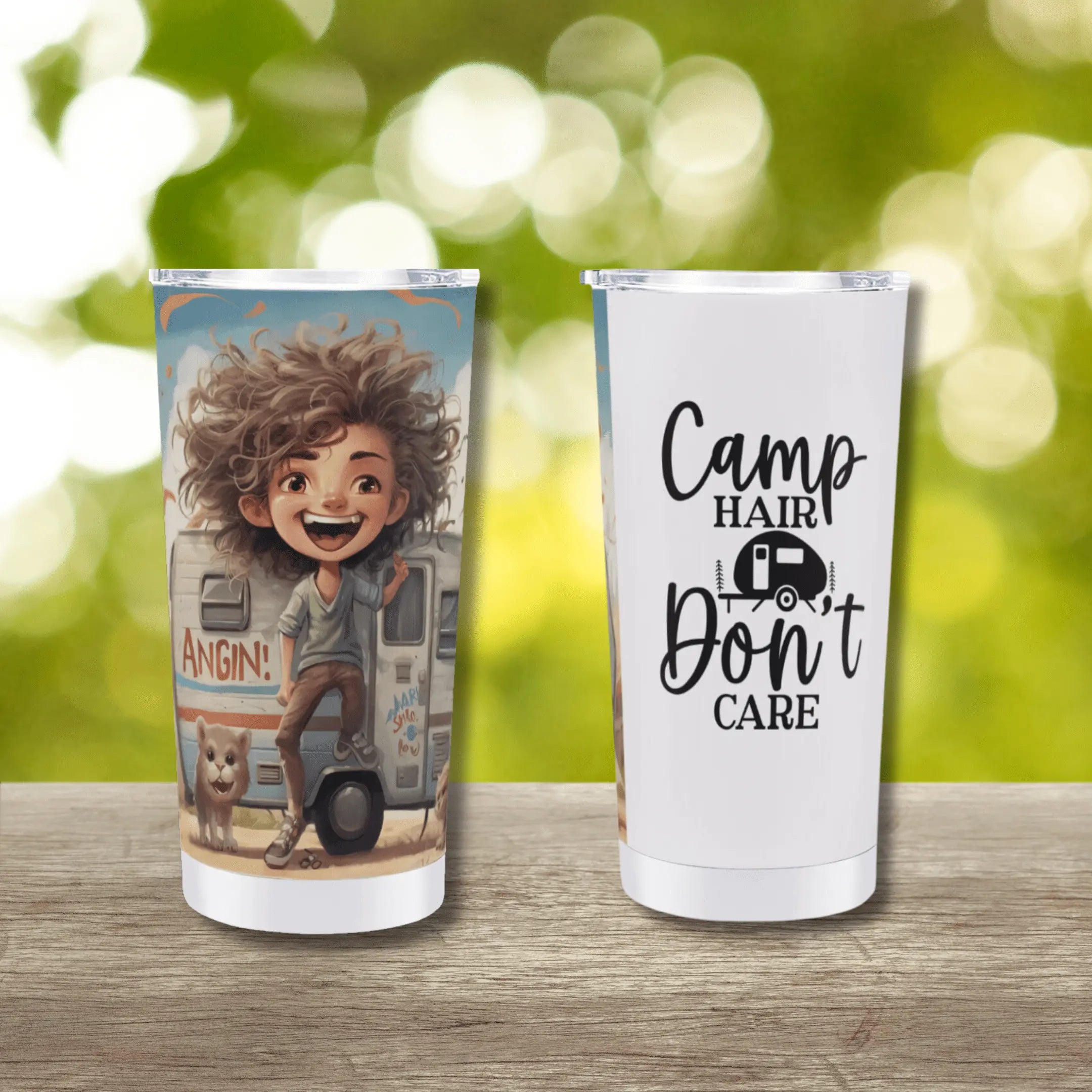 Campingfanstore 18oz Stainless Steel Tumbler With Sealed Lid